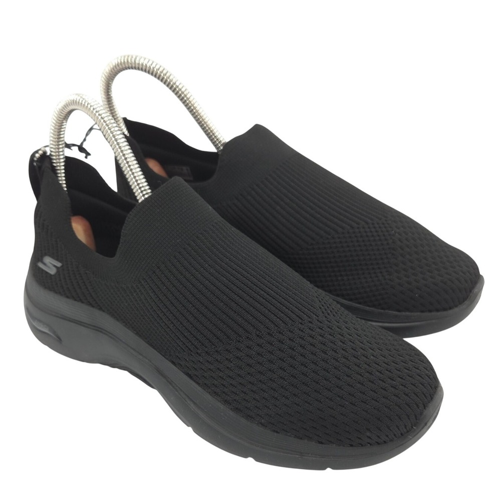 Skechers GoWalk Arch Fit Paityn Sneakers Women 6 Black Slip On Walking Shoe NEW